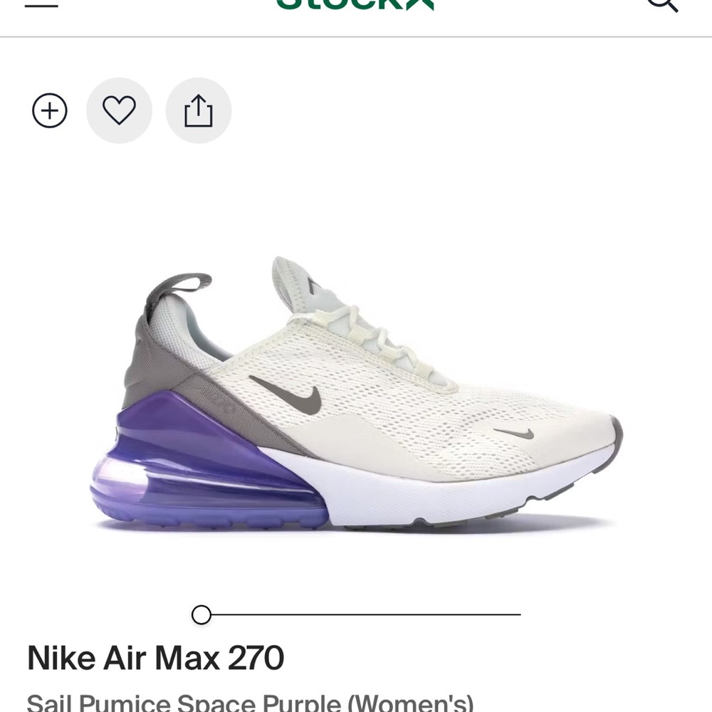 Nike Air Max 270 Snail Pumice size 7.5